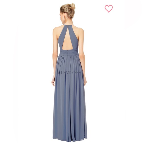 Bill Levkoff Bridesmaid Dress 7044 14 Wine - Picture 4 of 4